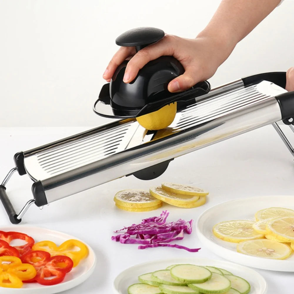 Kitchen Gadgets Adjustable Vegetable Slicer Stainless Steel Efficient Vegetable Cutter Professional Vegetable Chopper Potato
