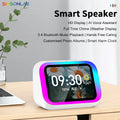 Smart Speaker with Screen Display — Voice Assistant, Bluetooth, Photo Album & Smart Home Hub