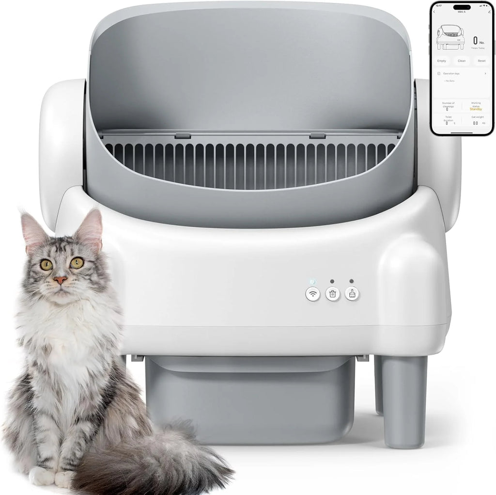Smart Cat Litter Box, Automatic Self-Cleaning Litter Box With APP Remote Control And Health Monitor, Pet Toilet Products