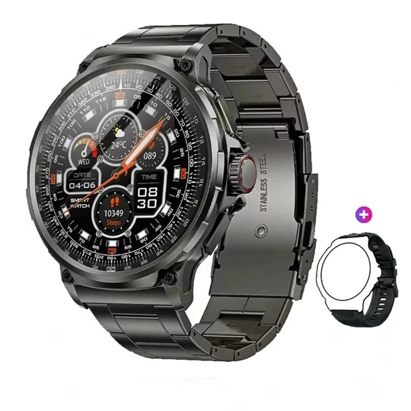 2026 New 1.85 inch Men Smart Watch Outdoors Sports 700mah Large Battery IP68 Waterproof LED Fitness Tracker Smartwatch Man Gifts
