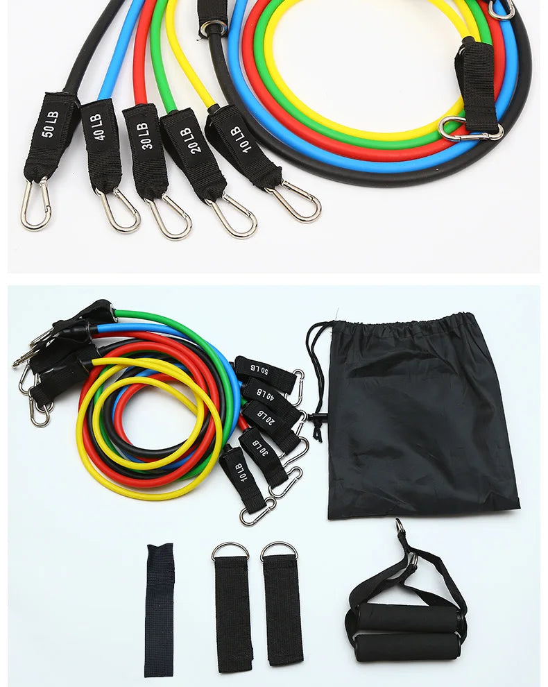 Resistance Bands Exercise Bands Latex Pull Rope Home Gym Equipment Fitness Ankle Strap Exercise Training Expander Elastic Band
