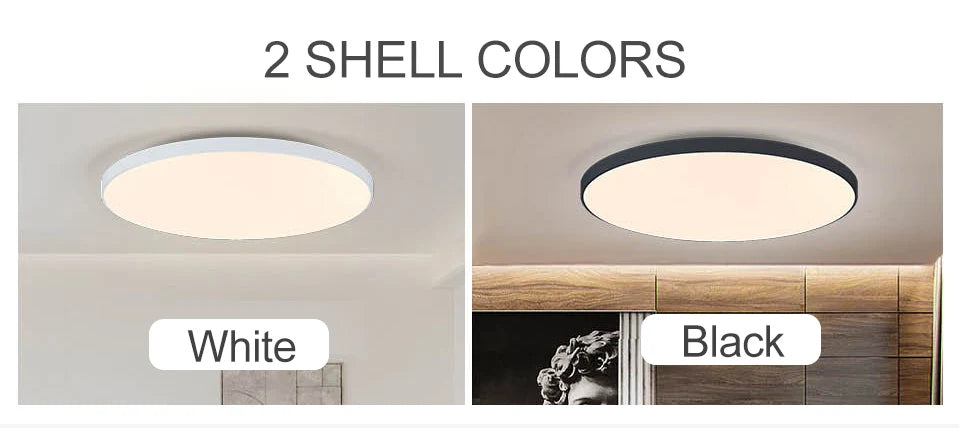 Smart LED Ceiling Lamp — Dimmable, APP & Remote Control, 36W/50W