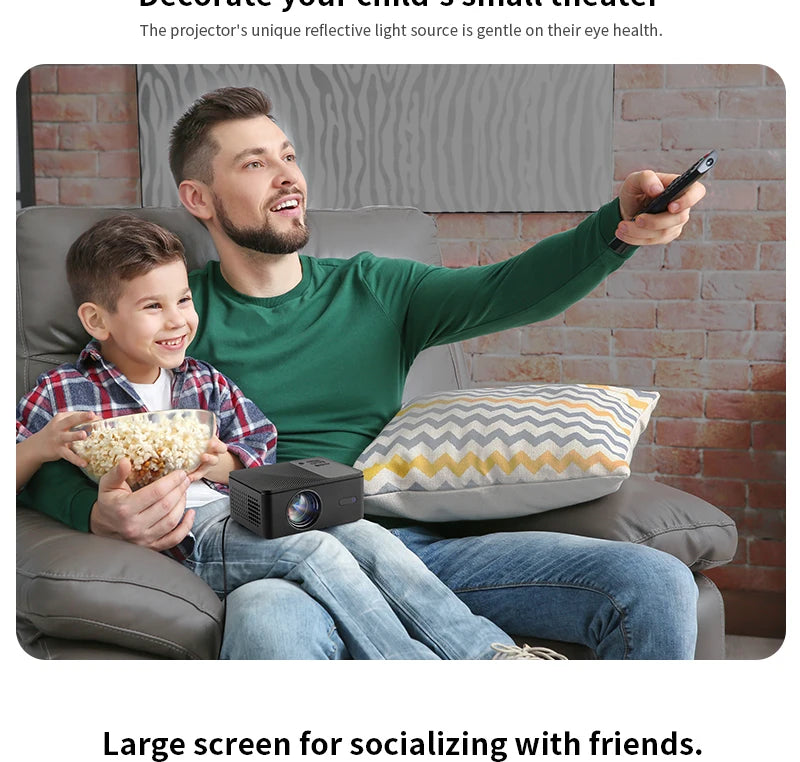 AUN A32 Pro Portable Projector — Android, 4K 1080P, Laser, WiFi, LED, Smart TV for Home & Outdoor