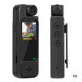 Mini pocket camera with screen, portable recorder, audio and video recording, back clip, high-definition infrared night vision