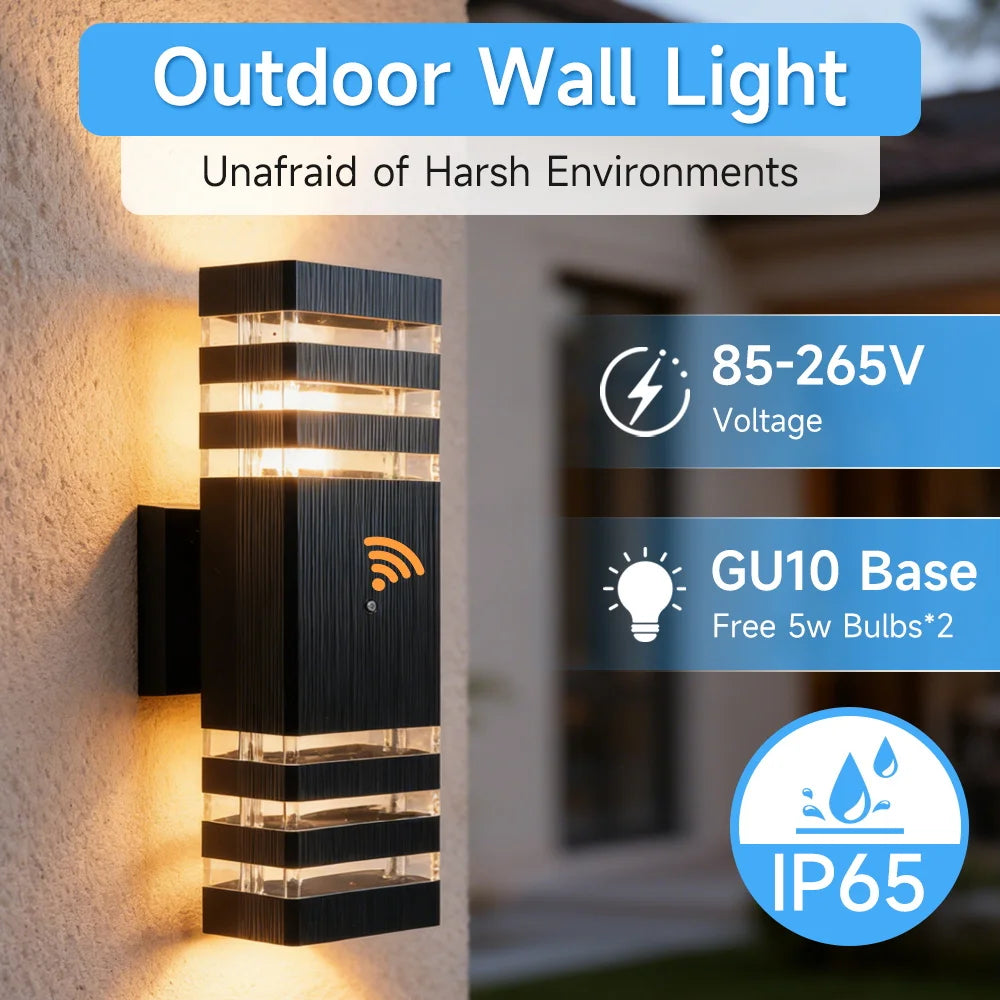 Smart Motion Sensing Outdoor Wall Light — Waterproof LED, 110V-220V for Porch & Garden