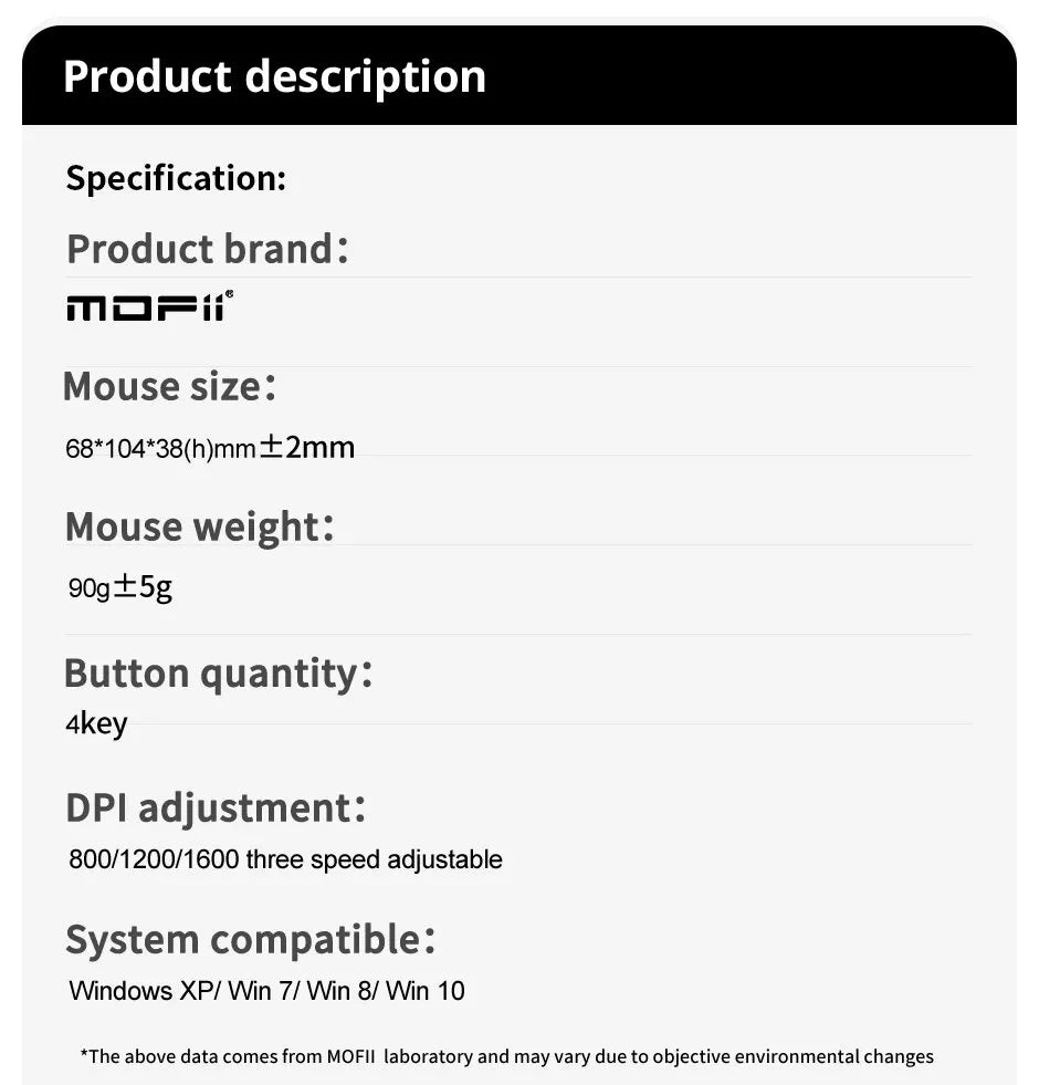 Mofii Cute Cat 2.4G Wireless Mouse, USB Receiver Plug and Play, 3 Adjustable DPI, Compatible with Laptop,PC, Computer