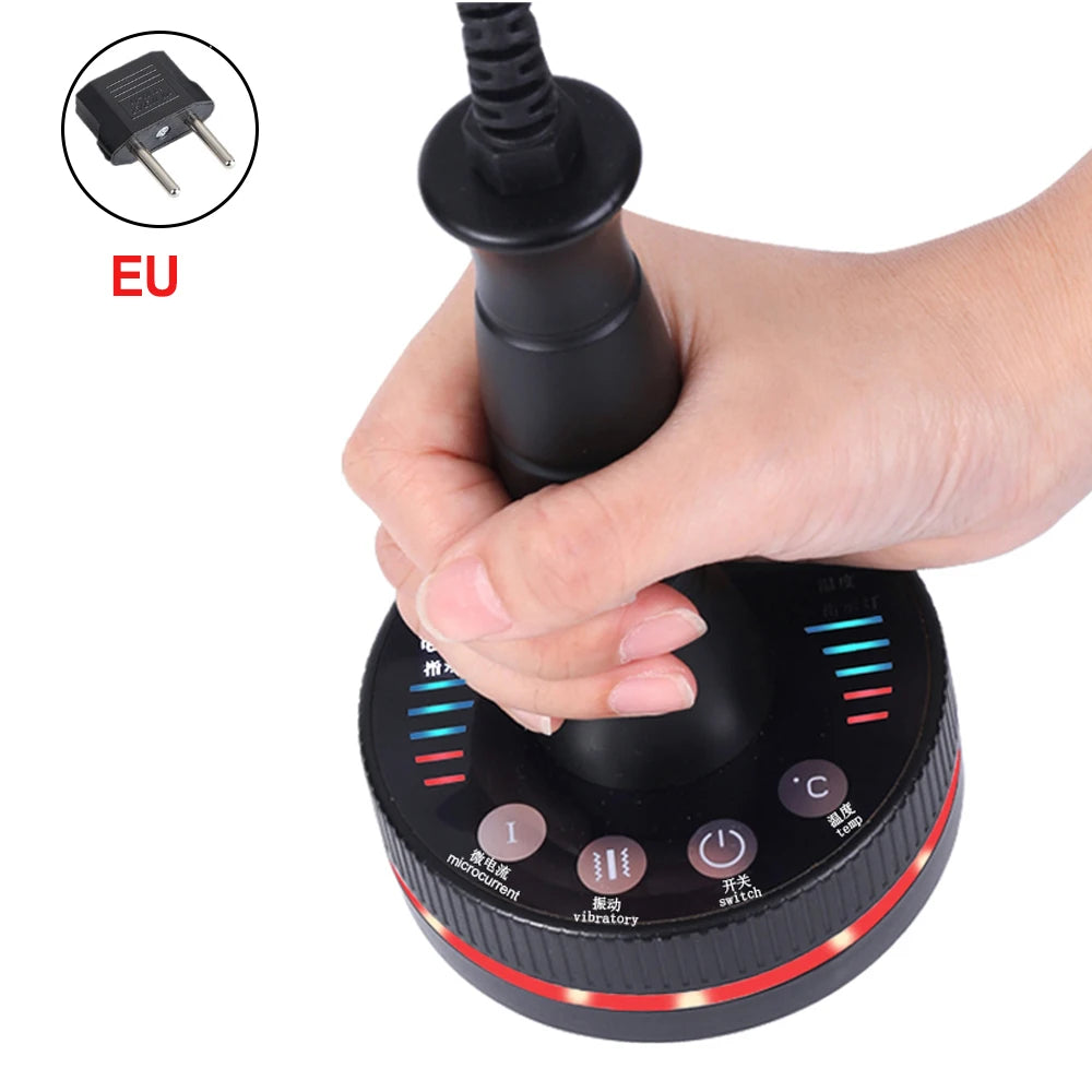 Electric Massager Meridian Massage Brush GuaSha Heating Microcurrent Anti Cellulite Beauty Scraping Infrared Heat Slimming