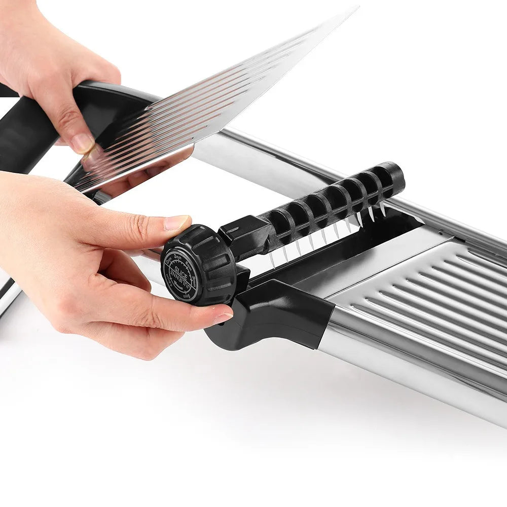 Kitchen Gadgets Adjustable Vegetable Slicer Stainless Steel Efficient Vegetable Cutter Professional Vegetable Chopper Potato