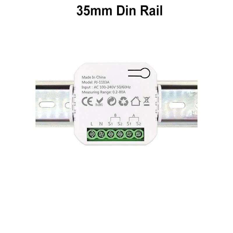 Smart WiFi Energy Meter — Single Phase, Bidirectional, Solar Monitor, Overload Alarm