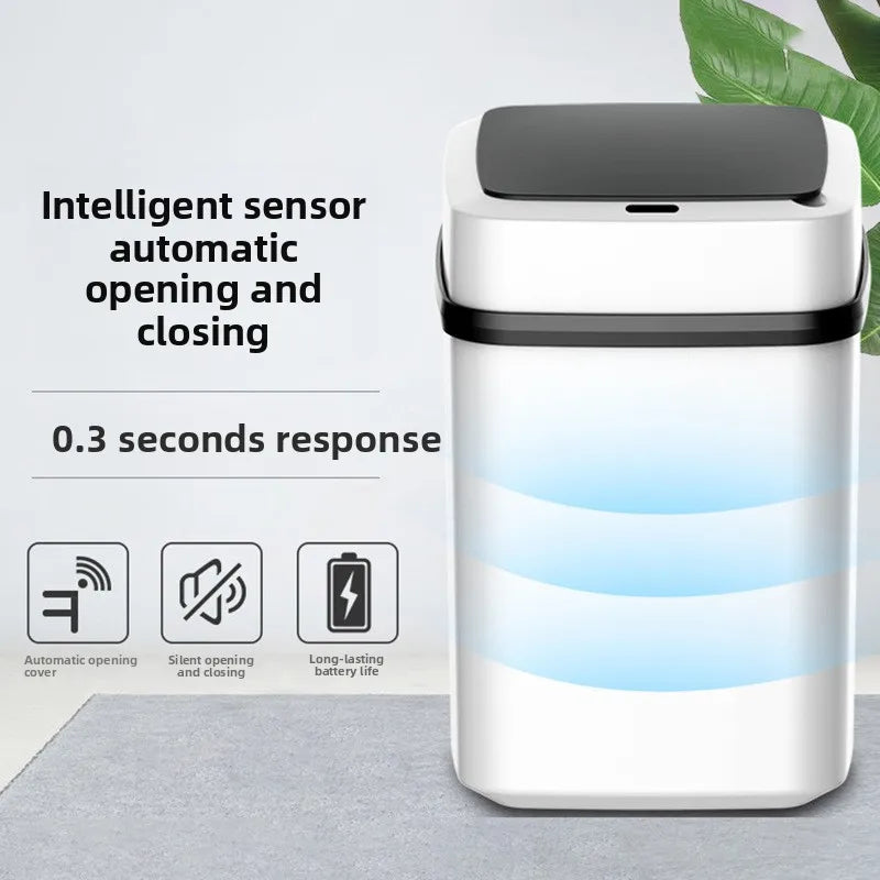 Smart Sensor Trash Can — 13L Automatic Touchless, Waterproof for Kitchen & Bathroom