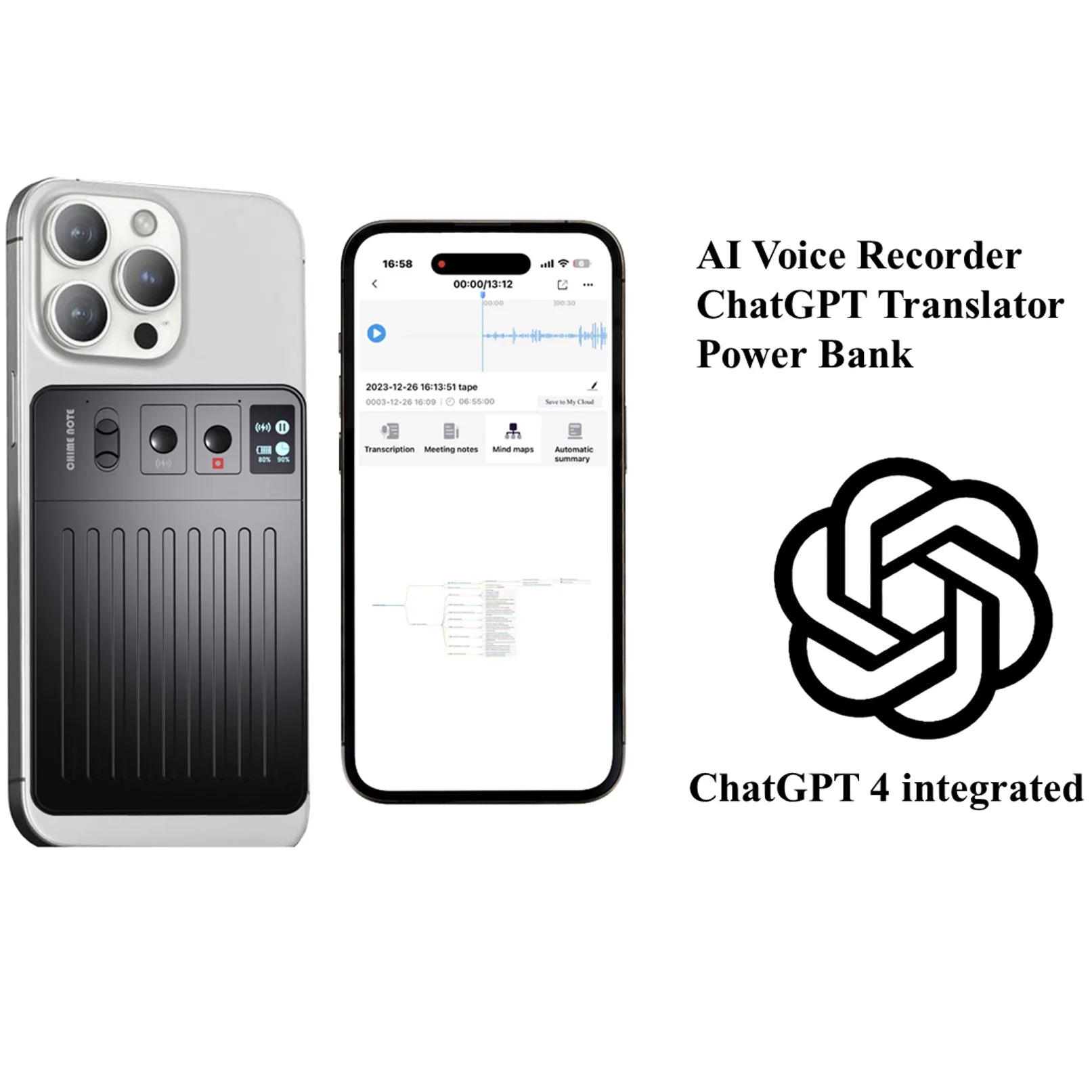 Mini 3D Portable Projector — 4K DLP, Android, WiFi, Bluetooth, Rechargeable Battery, Outdoor & Car Use