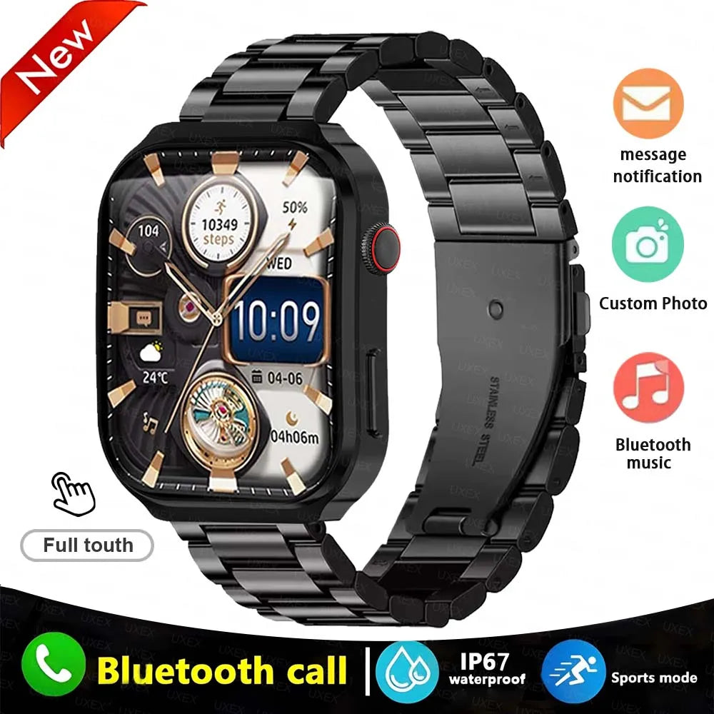 2026 New Smartwatch Men 2.01" Full Touch Screen Stopwatch Calculator Bluetooth Call Game Sport Smart Watches Multifunction Women
