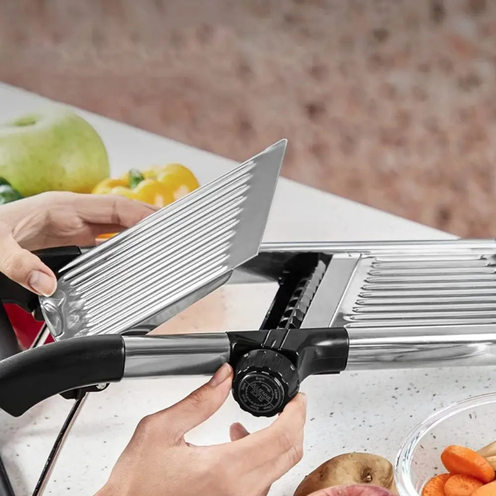 Kitchen Gadgets Adjustable Vegetable Slicer Stainless Steel Efficient Vegetable Cutter Professional Vegetable Chopper Potato