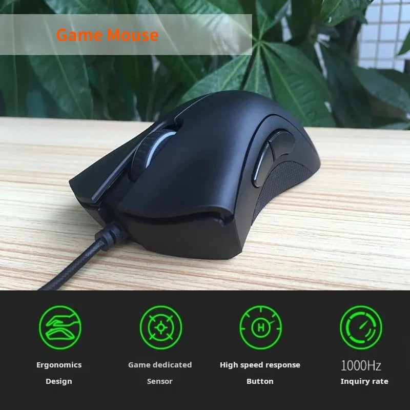 6400 DPI Wired Gaming Mouse New Model  Ultra-sensitive Tracking High Precision  Dual-purpose for LOL E-sports  Office