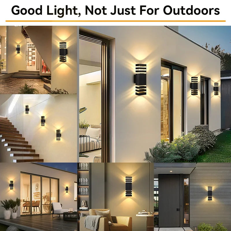 Smart Motion Sensing Outdoor Wall Light — Waterproof LED, 110V-220V for Porch & Garden