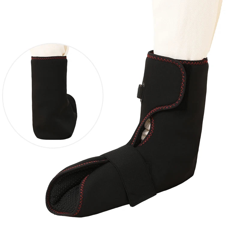 Electric Foot Massager with Heat & Vibration，For Recovery，Heat Therapy Relief Pain ，Sports Injuries,Joint Warmth, 3-Level Timer