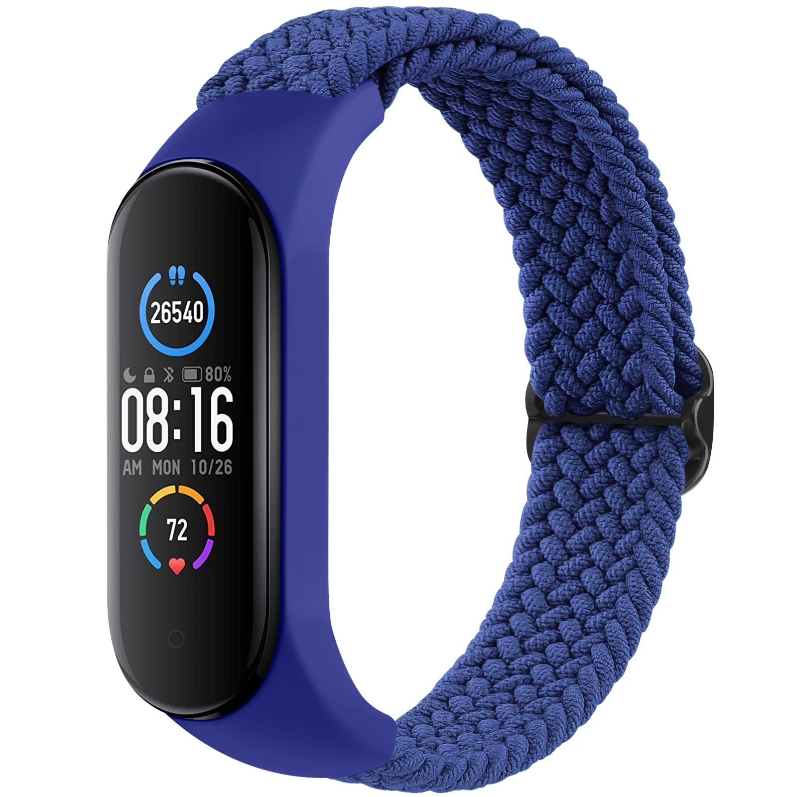 Braided Watch Strap For Xiaomi Mi Band 7 6 5 4 3 Band Elastic Adjustable Wristband For Amazfit Band 5 Strap Replacement Bracelet