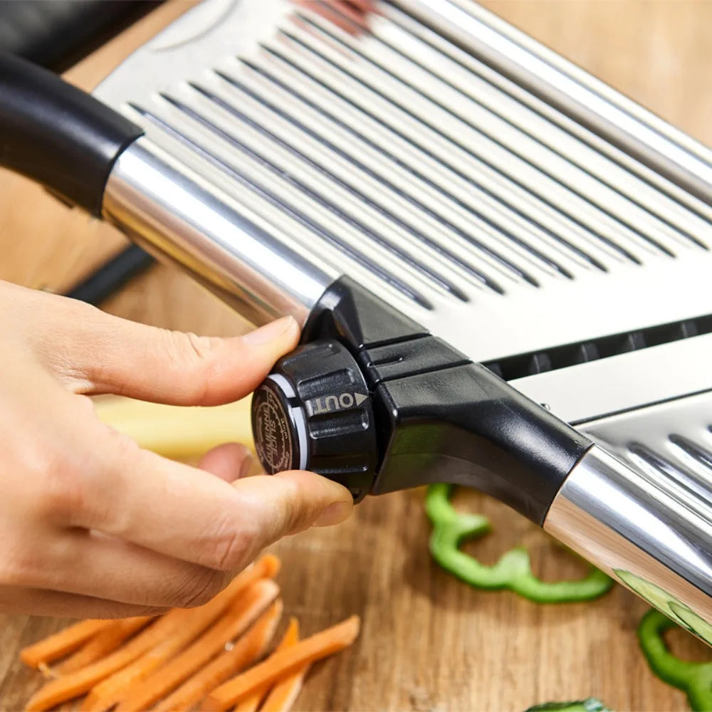 Kitchen Gadgets Adjustable Vegetable Slicer Stainless Steel Efficient Vegetable Cutter Professional Vegetable Chopper Potato