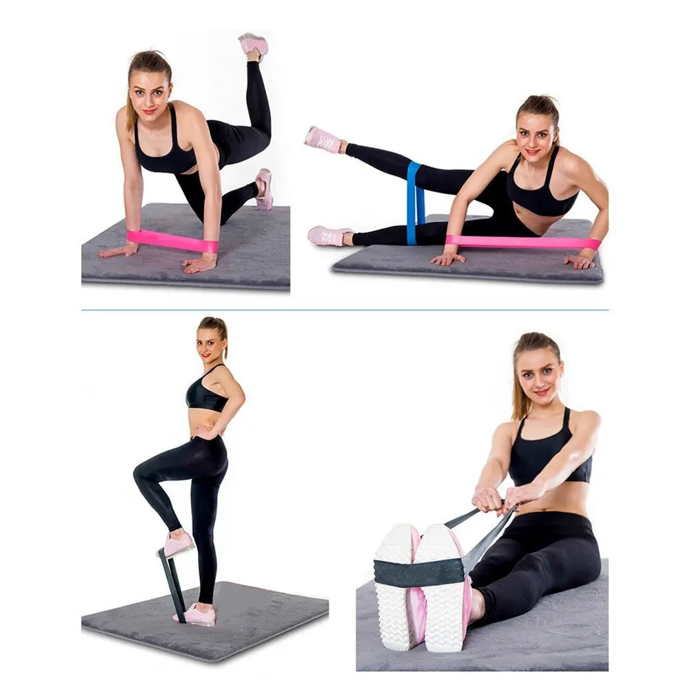 Resistance Bands Exercise Workout Bands Stretch Bands for Booty Legs Pilates Flexbands Pull Rope Yoga Gym Equipment for Home