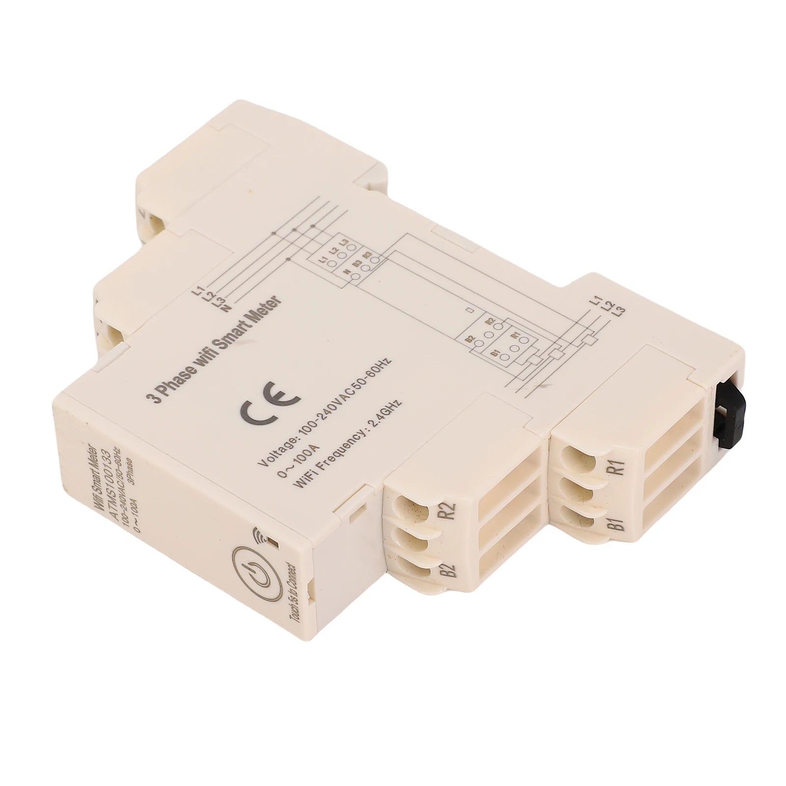 Smart 3-Phase Energy Meter — Remote APP Control, Real-Time Monitoring, 3 Current Sensors
