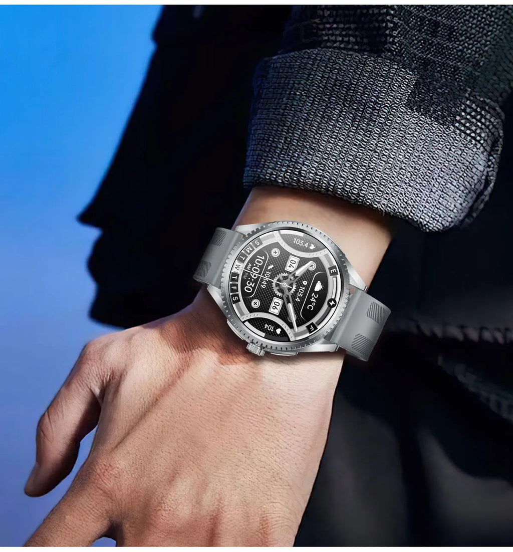 Smart Watch for Men 1.75-Inch AMOLED Luxury Business Sports Fitness Watch IP67 Water Resistant 620mAh Standby Multi-Sport Mode