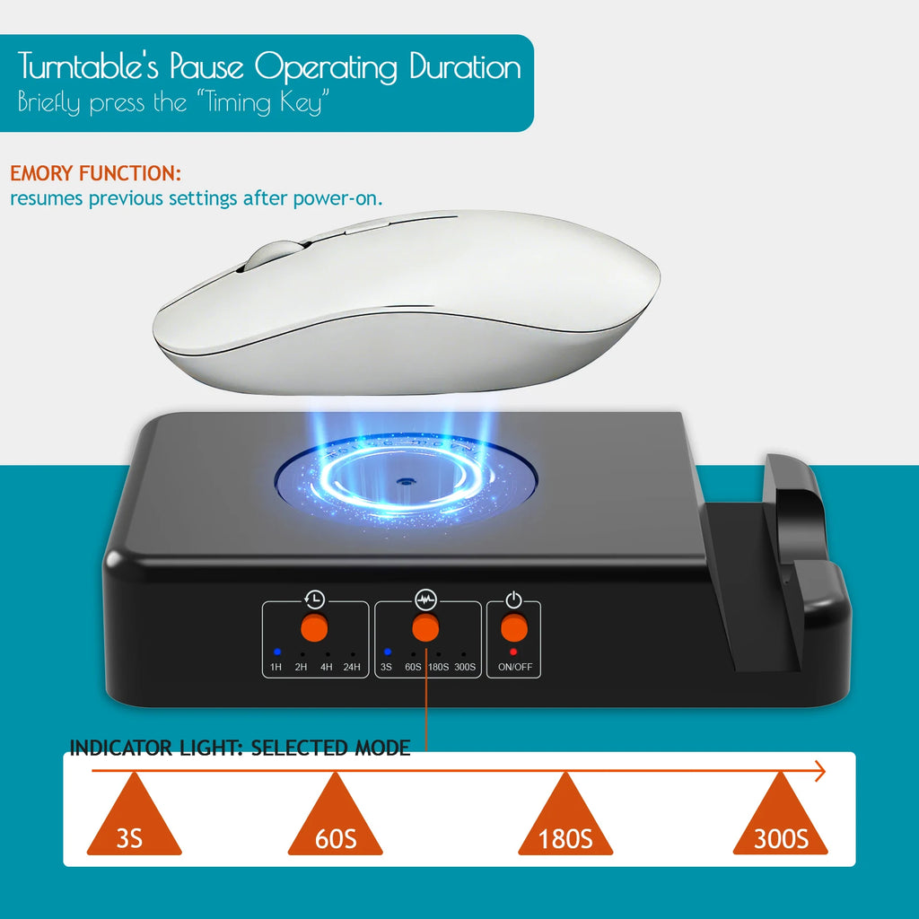 Mouse Mover with Adjustable Interval Timer,Ultra-Silent Motor,Mouse Jiggler Simulates Real Mouse Movement Keeping Computer Awake