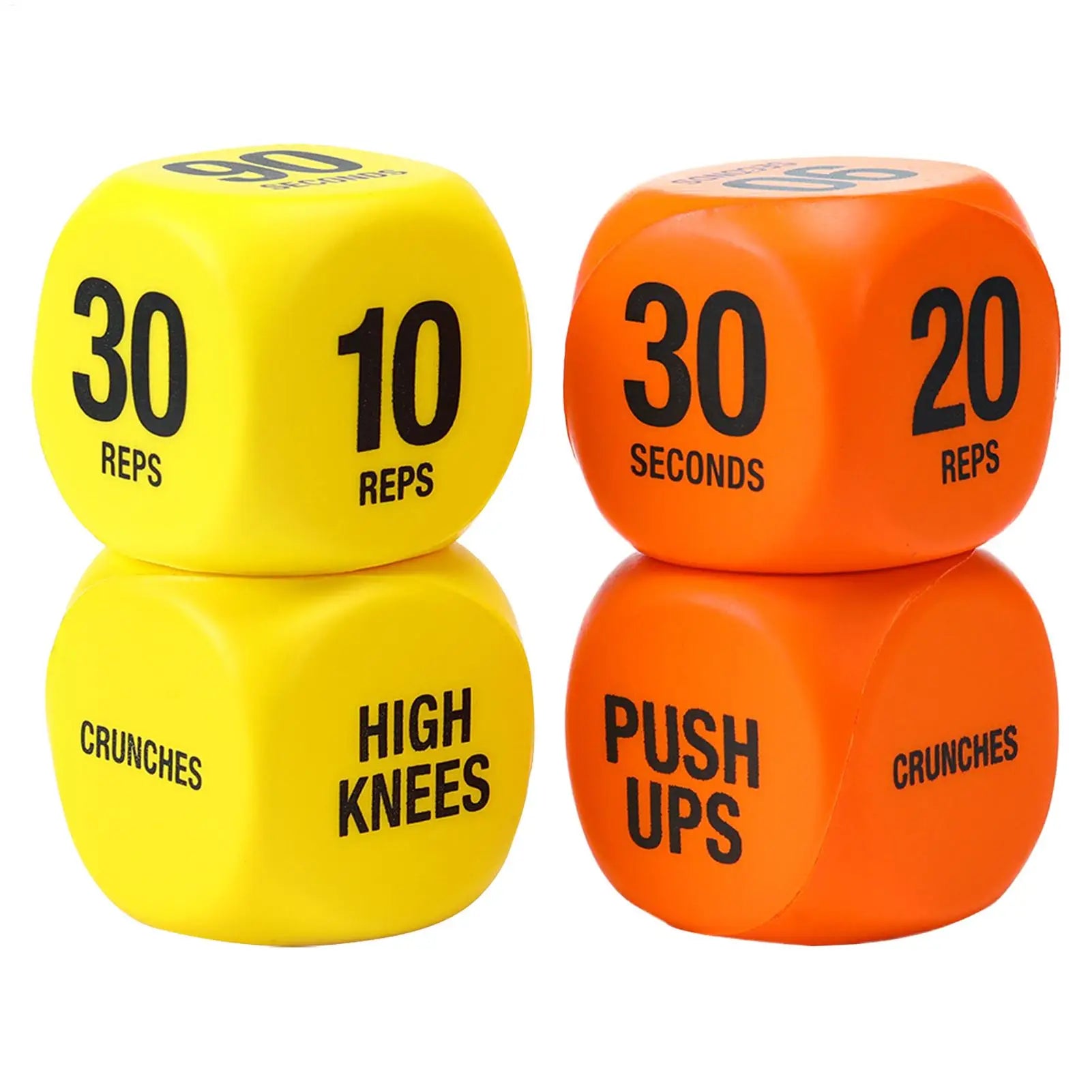 Workout Dice 1-Pair Exercise Dice Randomizer Fun Fitness Challenge Game for Home Gym No Repeat Strength Training Party Game