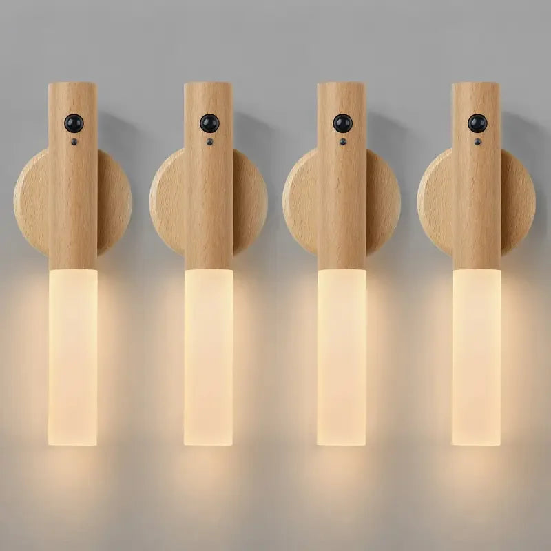 Motion Sensor Night Light — Rechargeable Magnetic Wall Lamp for Hallway, Bedroom & Stairs