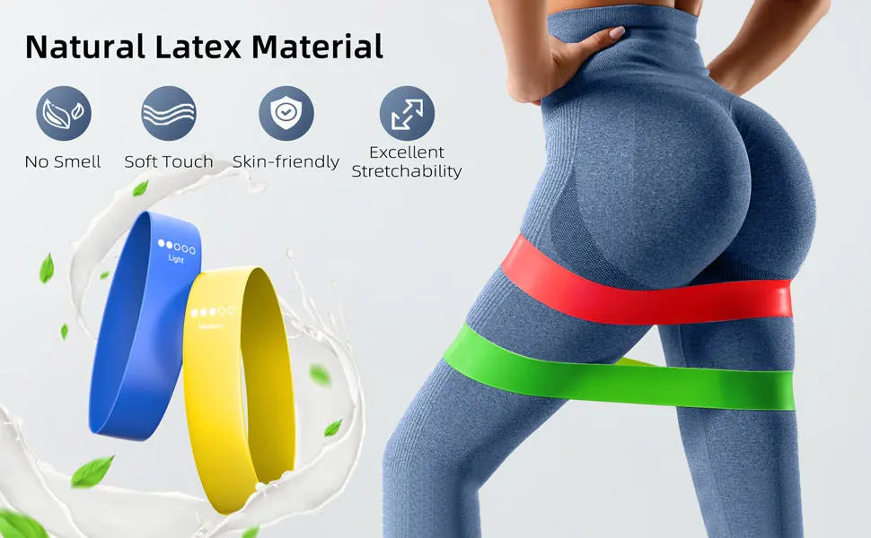 Resistance Bands Exercise Workout Bands Stretch Bands for Booty Legs Pilates Flexbands Pull Rope Yoga Gym Equipment for Home