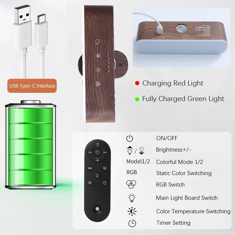 Smart Desktop LED Clock — Digital Alarm, Temperature & Humidity Display, USB Powered