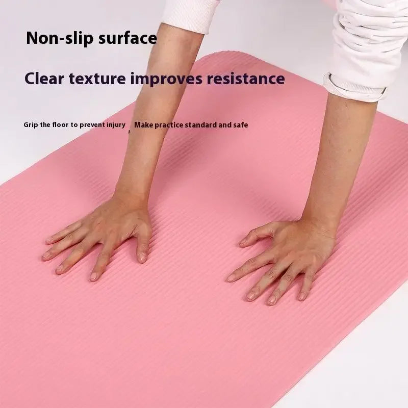 1PC Thick Yoga Mat Anti-skid Sports Fitness Mat 3MM EVA Comfort Foam Yoga Mat For Exercise Yoga And Pilates Gymnastics Mat