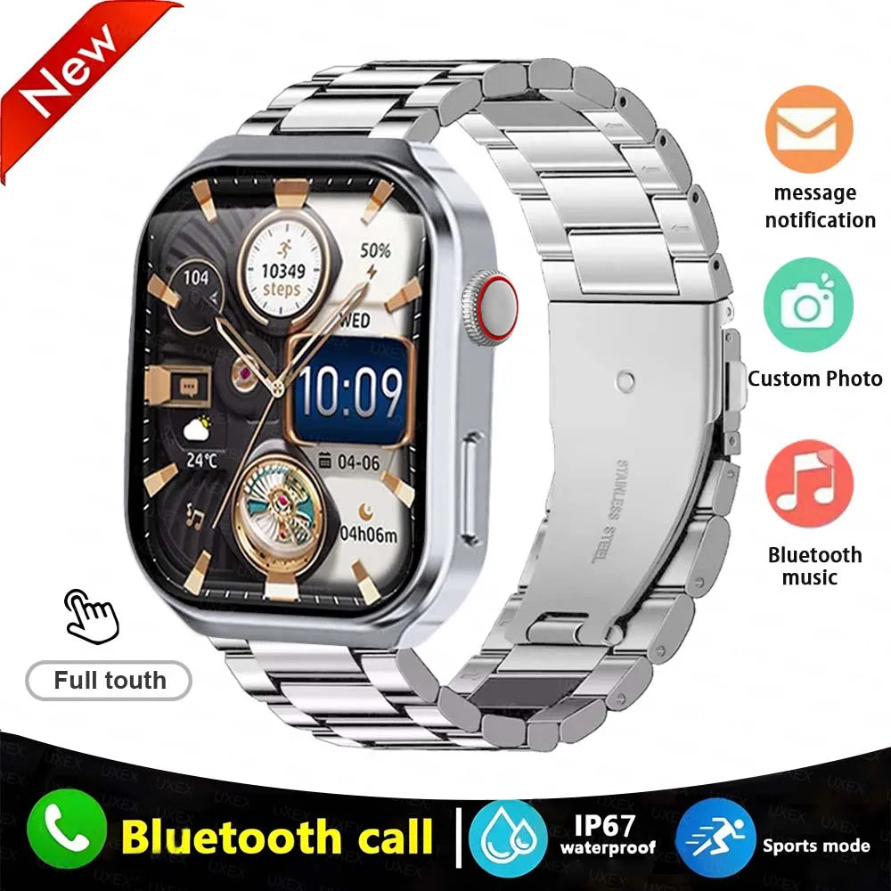 2026 New Smartwatch Men 2.01" Full Touch Screen Stopwatch Calculator Bluetooth Call Game Sport Smart Watches Multifunction Women