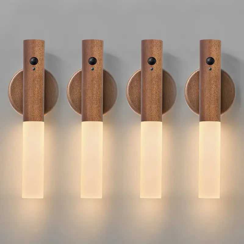 Motion Sensor Night Light — Rechargeable Magnetic Wall Lamp for Hallway, Bedroom & Stairs