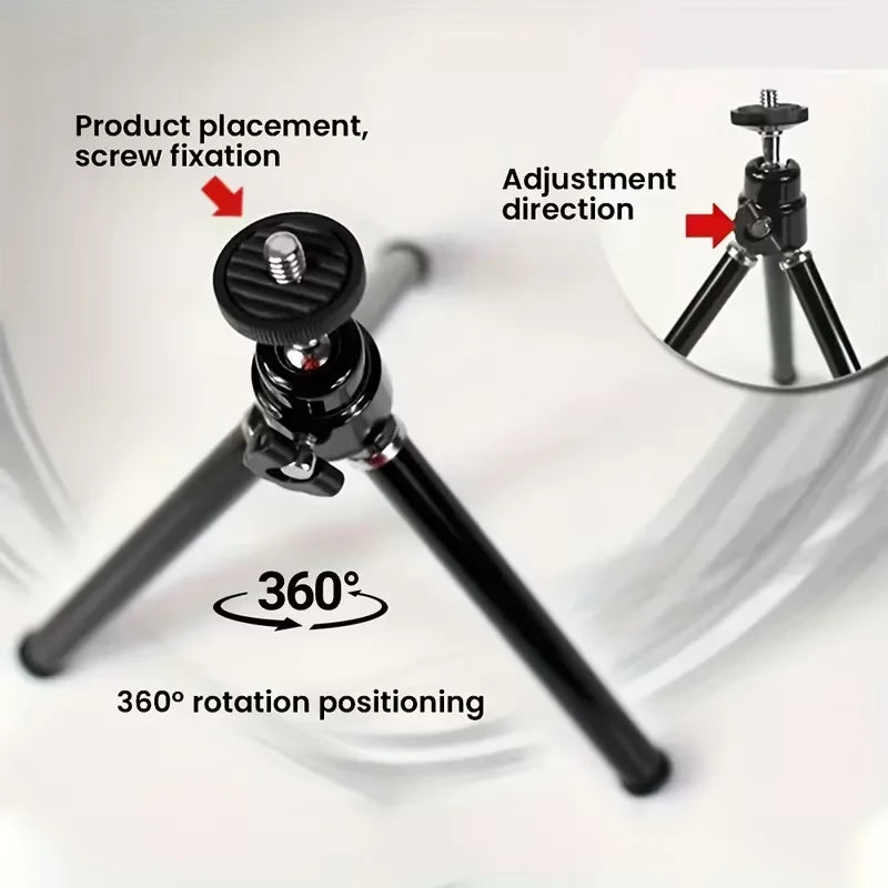 Mini Projector Tripod 360° Rotatable Adjustable Height for HY300 PRO+ HY310 HY320 MINI TP360 Universal Portable Aluminum Alloy